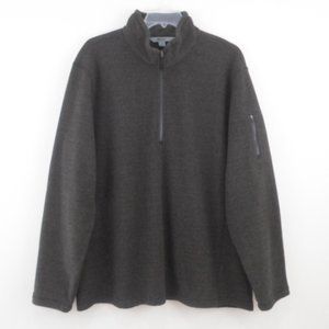 Guide Series 1/4 Zip Pullover Sweater Black Brown